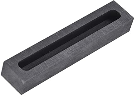 Graphitguss-Schmelz-Ingot-Form, Graphitschmelzform Graphit-Barren-Gussform Zum Gießen von Gold, Silber, Kupfer, Nichteisenmetallen(Outside 90x18x12mm Inner 80x8x8mm)