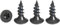 Drenky 50 Stück Holzschrauben Torx Schwarz, Schrauben M3 X 10 mm Mit Senkkopf Aus Edelstahl Rostfrei A2, Vollgewinde Selbstschneidende Schrauben Universalschrauben Torx TX10