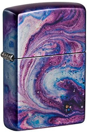Zippo Sturmfeuerzeug - Universe Astro Design - 540 Fusion Tumbled Chrome Finish - Nachfüllbar - Wiederverwendbar - Windfestes Design - Geschenkbox - Made in USA
