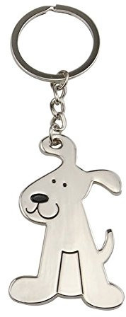 Porte-clés personnalisé en métal avec pendentif chien pastoral confortable et respectueux de l'environnement, taille moyenne, autres pierres précieuses, conforme à l'image., M