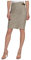 DKNY Damen Plaid Belted Pencil Skirt Rock, Avocado, 48