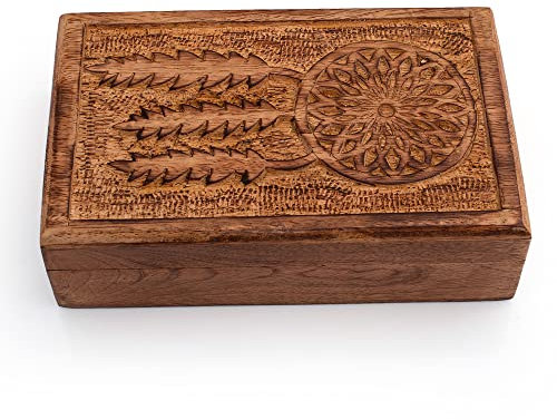 The Great Indian Bazaar Decorative Wooden Dream Catcher Jewelry Box