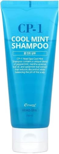 CP-1 Cool Mint Shampoo Head Spa Dry Hair 100 ml Relief Menthol Glacé Fraîche Menthe Poivrée Contrôle l'Huile Nettoyage Pores Effet Apaisant Cuir Chevelu Sans Sulfate Sans Parabène
