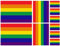 Samunshi® Aufkleber Regenbogenfahne Set Autoaufkleber 10 Flaggen Set | Peace Pride LGBTQ | Sticker Auto Fahrrad Motorrad 10cm Set Regenbogenfahne