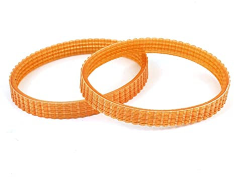 HIRNER 2Pcs Orange 245x10mm Electric Planer Belt Electric Planer Drive Driving Belt For Makita 1900B Electric Planer Accessories Toothed Belt