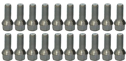 20 x Radschrauben Radbolzen M12x1,5x22mm Kegelbund Kegel SW17 60°