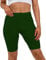 Missloved Ladies Womens Cycling Dancing Gym 1/2 Leggings Active Casual Shorts (Bottle Green, 16-18)