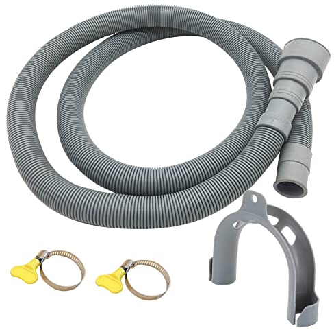Manguera de drenaje para lavadoras, kit de extensión de manguera de drenaje gruesa para lavaplatos | Mangueras universales flexibles con interfaces de corte de 20 mm, 24 mm, 30 mm, 38 mm Zorq