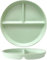 ENESEA Exquisite dual-purpose dinner plate, Porcelain Diet Dinner 3 Compartment Plate, Portion Control Plates, Divided Dinner Plates for Adults (Color : Green C)