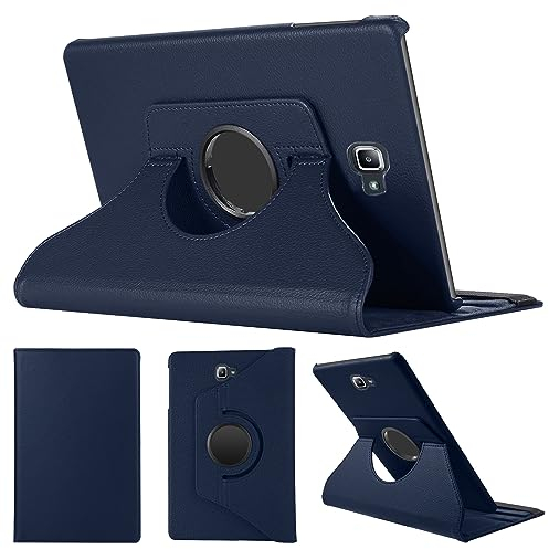 SWEIMEN Hülle Kompatibel mit Samsung Galaxy Tab A 10.1 2016 (SM-T580/T585/T587), PU Lederhülle 360° Drehbar Multi-Winkel Schutz Ständer Schutzhülle für Galaxy Tab A6 10.1