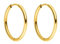 PURELEI® Sleeky Ohrringe (Gold) – Damenohrringe aus langlebigem Edelstahl – Wasserfeste Ohrringe Damen – 1,58 cm Durchmesser – Modeschmuck für deinen individuellen Look