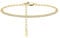 Bellitia Jewelry 14K Plaqué Or Zircon Classique Tennis Bracelet, Argent Sterling 925 Bracelets avec Diamant Simulé pour Femmes et Filles