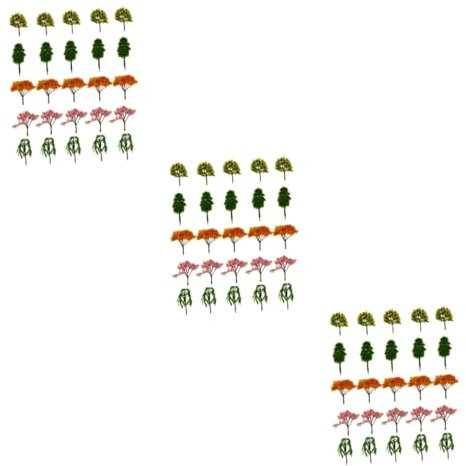 DIYEAH 75stücke Teiliges Miniatur Bäume Für Sandtisch Und Landschaftsgestaltung Künstliche Pflanzen Für Puppenhaus Aquarium Und Garten-Dekoration Kreative Handwerkskunst