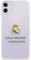 iPhone 11 Case Real Madrid HALA Madrid! Transparent to Protect Your Mobile Phone. Flexible Silicone Layer with Official Real Madrid Licence
