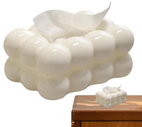 Mwqpgyh Taschentuchbox Bubble - Zuckerwatte, 13x19.5cm Modernes Design, Kreativ Kosmetiktücher, Taschentuchspender, Dekorative Halter für Taschentücher