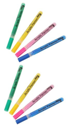 Happyyami 8 Pcs Changing Pen Acrylic Paint Marker Golf Club Head Marker Pen Golf Marking Pens Golf Shaft Coloring Markers Golf Markers Golf Club Changing Marker Pen