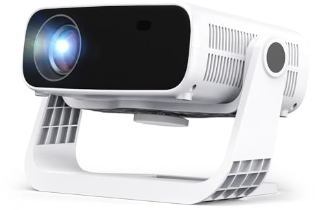 Nuovo mini proiettore, proiettore WiFi e Bluetooth, Full HD 1080P, supporto 4K Home Theatre proiettore portatile, compatibile con iOS/Android/Laptop/HDMI/PC/TV Stick/USB (Blu)