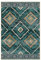 DEFYNEE Teppich Wohnzimmer 120 x 180 cm – Waschbarer Kurzflor Teppich, rutschfest, Vintage & Boho Stil, Pflegeleicht – Für Flur, Wohnzimmer, Schlafzimmer & Esszimmer, Dunkelgrün