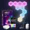 Led Wall Panel Gaming Lighit 10 PCS, Hexagon Led Light RGB with IC, Home Decor Smart Hexa Light with Music, Work with Smart APP for Gaming Room, Bedroom, Christmas Deco