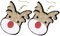 COLLBATH 1 Paar Weihnachten Kitz Ohrringe Weihnachten Rentier Ohrringe Ohrschmuck für Frauen Damenohrringe weihnachtsohrringe kinder süße ohrringe Damen Ohrringe Weihnachtsgeschenk Flanell