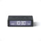 LEXON Flip Mini Reisewecker, digitaler LED-Wecker mit On/Off-Funktion, Einstellbarer Helligkeit, wiederaufladbar und berührungsempfindlich, ideal als Nachttisch-Wecker - Dunkelgrau