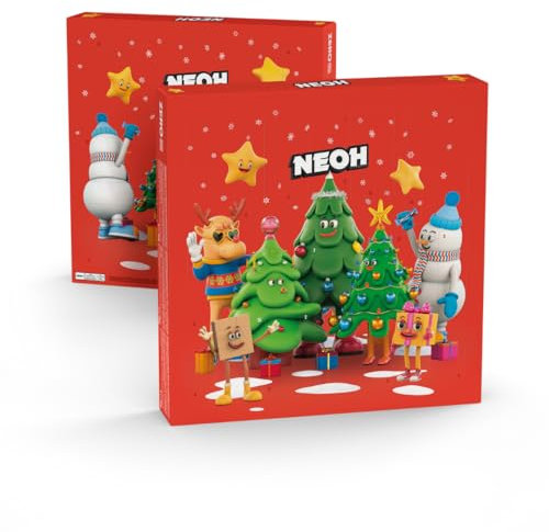 NEOH Adventskalender 2025 | Limitierte Weihnachtsedition | Keto-freundliches und Low-Carb Geschenk | Ohne Zuckerzusatz | Gesunde Alternative zu traditionellen Süßigkeiten | 24 Tage voller Überraschung