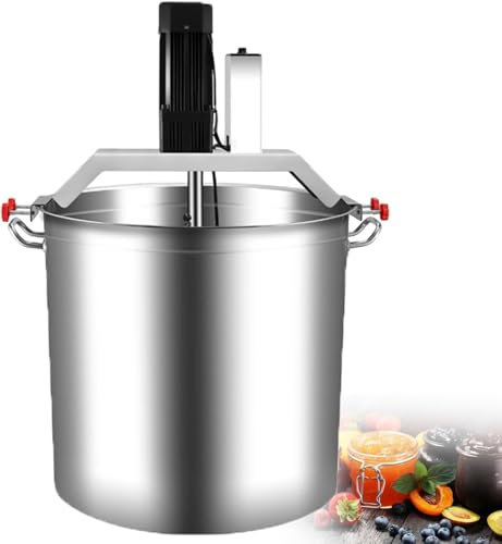 CHRISK Commercial Food Stirrer Pot, 40L Automatic Food Mixer Hot Pot Bottom Soup Sauce Stirrer Industrial Cooking Machine