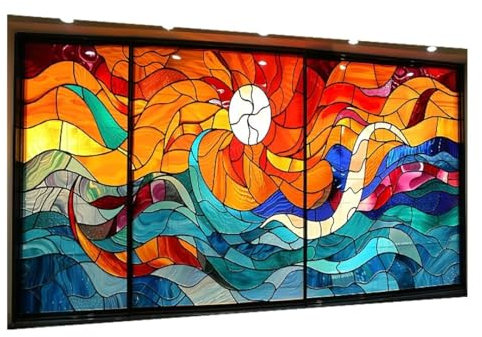 DIY 5D Diamond Painting Van Gogh, Diamant Painting Bilder Abstrakt, Diamond Painting Erwachsene Viereckige Steine Crystal Art Paintings Zimmer Deko Wand Aesthetic, Frauen Geschenk 100x235cm W-6230
