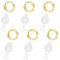 AGOTD 6x 20 LED Micro LED Luces Cadena Plateada 2M Mini con Bateria Luces Decoracion para Fiesta Boda Navidad Jardin Interior Multicolor(Blanco cálido)