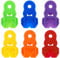 6 Pack Manual Easy Can Opener, Colorful Soda Beer Can Tab Cover, Plastic Beer Leakproof Can Cover Protector Leakproof Drink Shield for Beer, Soda, Protects from Dust and Bees at BBQ, Picnic, Beach