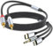 Cavo RCA per Telefono,Cavo RCA Audio Ausiliario Adattatore Light-ning a 2RCA a Jack da 3,5 cav-o Audio da USB Tipo C,Cav-o 3 in 1 RC A, Adatto per iP-hone, Tablet PC, Amplificatore, Altoparlante, ecc.