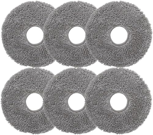 6PCS Replacement Wet Mop Pads for Xiaomi X10+/X20+ & Dreame L10/L20/X40 Ultra/X30 Ultra/S30 Pro Robot Vacuums