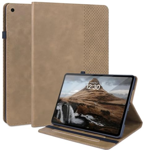 LSPCASA Custodia per iPad 9.7 Zoll 6.Generation 2018/5.Generation 2017 A1954 A1893 A1823 A1822 PU Leather Cover Con Portapenne Supporto Folio Wallet Tablet Cover per iPad 9.7 Zoll 6 Gen/5 Gen Oro