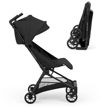 Ickle Bubba Pisces Ultra‑Compact Travel Stroller | Lightweight & Compact Stroller, Foldable Pushchair from Birth-22kg, Cabin‑Size, Travel Buggy, UPF50+ Hood & Ventilation Panel