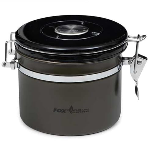 Fox Cookware Coffee/Tea Khaki Storage 860 ml - Tin for Coffee or Thee, Coffee Tin