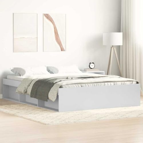 Frdhee Schlafsofa Futonbett, Bettgestell Weiß 120x200 cm für Schlafzimmer Gästezimmer