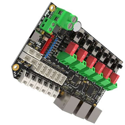 Advanced Hexa Distro Fusions Printer Distribution Board with 8 Programmable GPIO 4 Inputs Power Management Converter for Printers