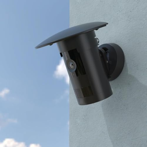 Regenschutz für Ring Outdoor Cam Plus 2025, Kamera-Regenschutz, Überwachungskamera, Sonnenschutz, Schutzhülle, schwarz, wetterfest
