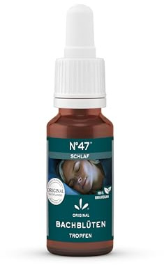 Lemon Pharma Bio Bachblüten Tropfen N°47 Schlaf – Abendroutine für innere Ruhe, Entspannung & mentale Balance – vegan, 20 ml