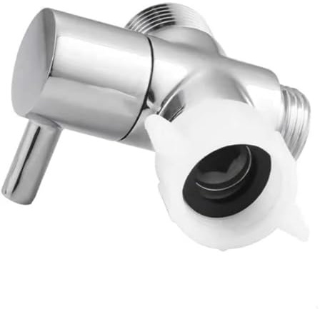 Brass T Splitters Valves 7 / 8x7 / 8x1 / 2 Bidet Adapters with Shut Off Replacement 3 Way for Handheld Toilet Bidet Adapters with Shut Off