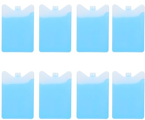 BESPORTBLE 8 Kühlakkus Für Lunchboxen & Kühlboxen – Wiederverwendbare Gefrierblöcke Für Camping, Picknick, Arbeit Und Reisen – 200 Ml/7 Oz – Leicht Und Schnell Kühlend