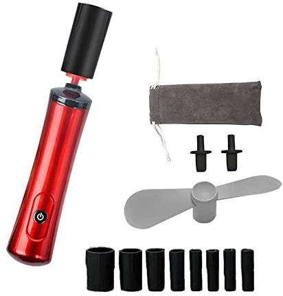 CHUOZI Electric Nail Lacquer Shaker, Glue Shaker for Eyelash Extensions, Makeup Brush Cleaner Portable Electronic Automatic (Red)
