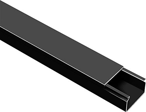 20m Kabelkanal Selbstklebend (60x40mm BxH, Schwarz)