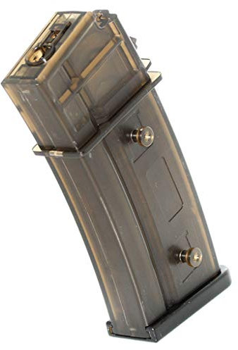 Generica Airsoft Softair CYMA 130rd Mid-Cap Mag Magazin Für G36 AEG Semi-Transparent Halbtransparent Braun