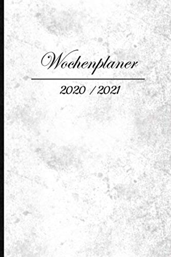 Wochenplaner2020 - 2021: Wochenplaner 2020 - 2021: A5 Kalender Jahresplaner Organizer Terminplaner Buchkalender Terminkalender für 18 Monate, 2020 - ... A5 Softcover, Vintage Klassisch, Edel, Weiß