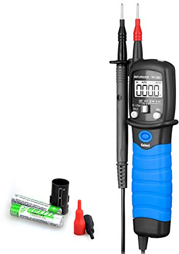 Penna Multimetro Digitale INFURIDER YF-38C 6000 Conti Alta Precisione AC/DC Tester per Tensione Resistenza Elettrica Capacità Continuità Diodo Voltmetro con Display LCD