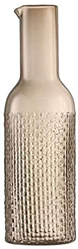 LSA Wicker Carafe in Taupe with Elegant Design - Modern Drink Serveware Durable Decanter - 41 oz