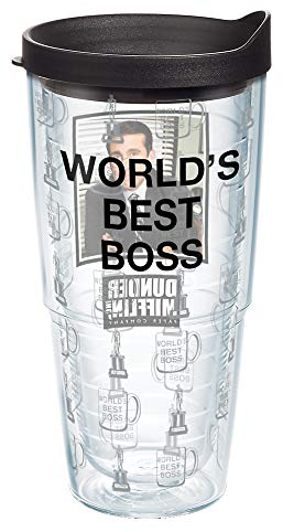 Tervis Tazza termica a doppia parete prodotta negli Stati Uniti, per mantenere le bevande fredde e calde, 680,4 g, Worlds Best Boss