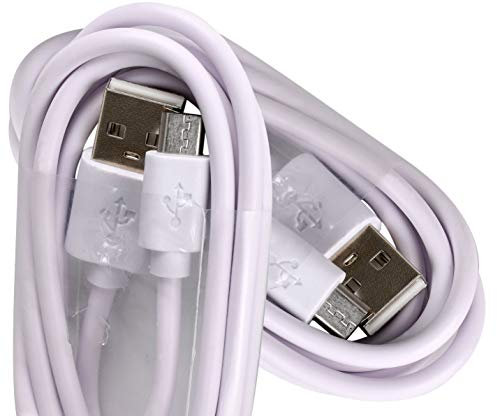 Certainty® Type C to USB Data and Charger Cable - WHITE 2 x one-meter cables - Replacement for Samsung EP-DN930CWE (2 pack)