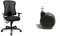 Topstar HE20PBC00 Head Point SY P4, ergonomischer Bürostuhl, Stoffbezug schwarz & Rollenset (Set = 5 Rollen) 6990, Große Design-Hartbodenrollen, Bürostuhlrollen, Stiftgröße 11mm, Durchmesser 65mm